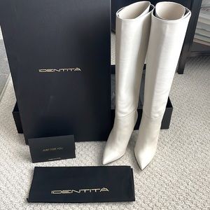 DAYNA OFF-WHITE LEATHER BOOT